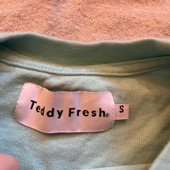 Teddy Fresh Colorblock Tee in Blue, Pink, and Cream - Picture 2 of 11